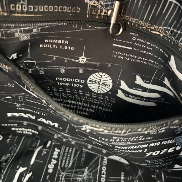 Pan Am Navy Blue Multipurpose Duffel/Gym/Carry-On/Overnight Bag - Picture 13 of 16